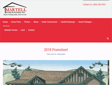 Tablet Screenshot of martellhomebuilders.com